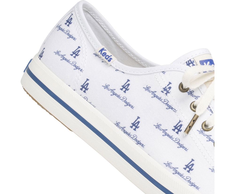 Tenis Keds Mujer Blancos/Azules - Kickstart Mlb® - 5642-JIACG